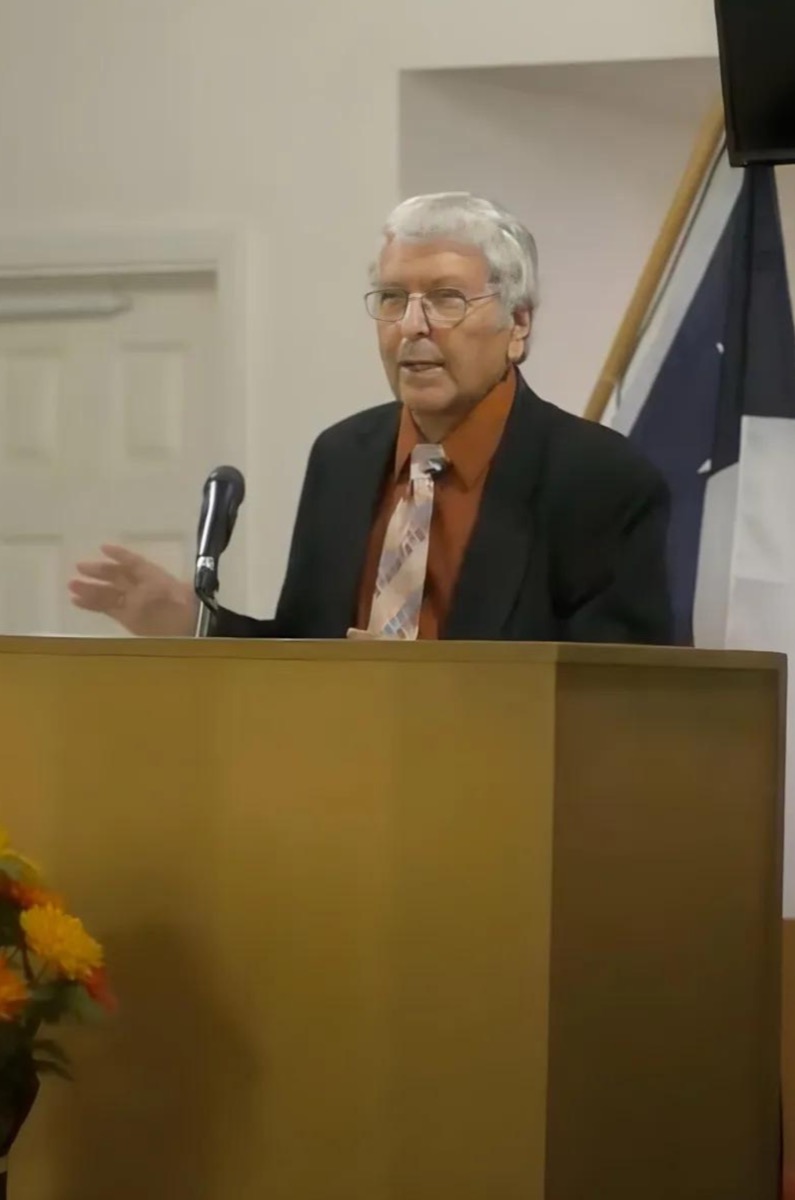 Pastor James Cobb preaching at SpringCrest Baptist Church